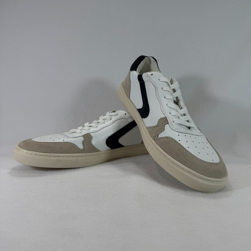 Steve Madden P-Camron Leather Suede Low Top Lace-Up Sneakers Men's 11.5 White